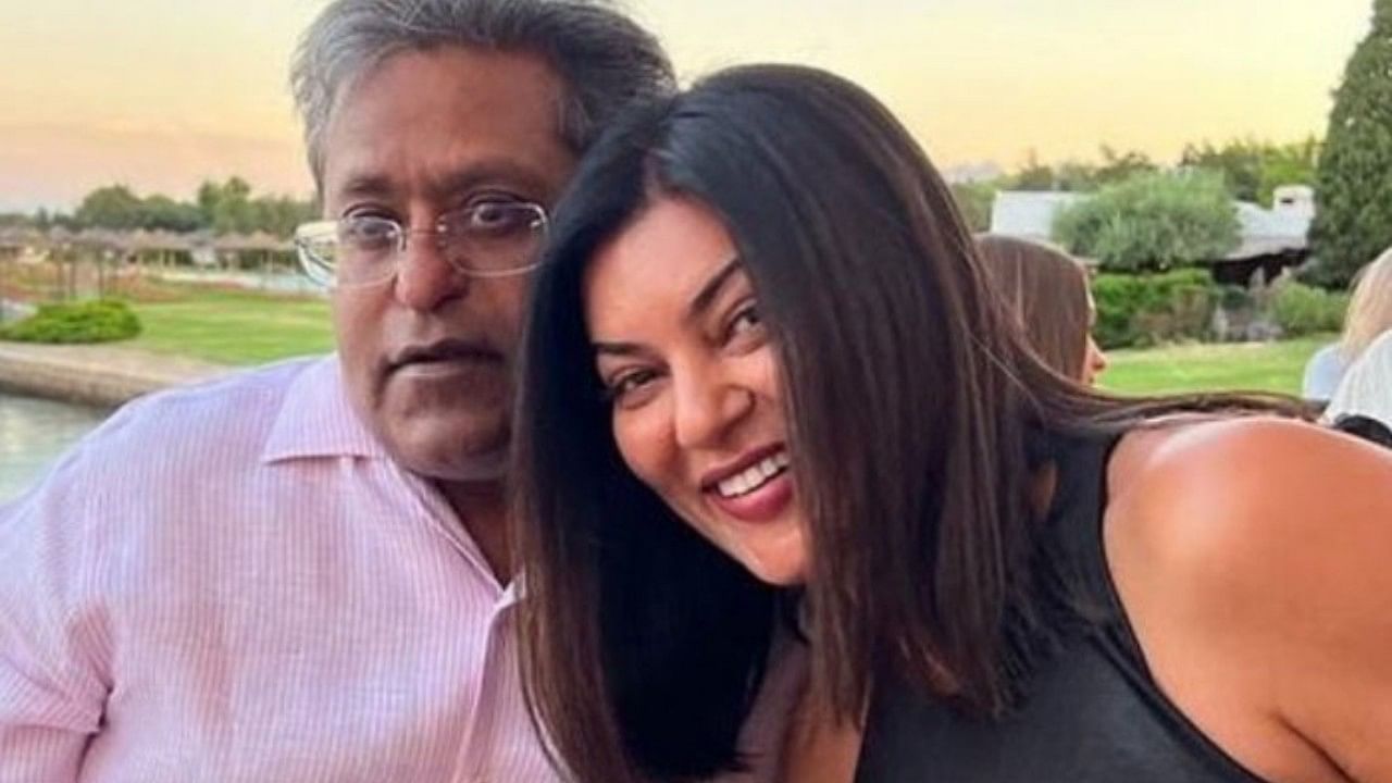 Lalit Modi and Sushmita Sen. Credit: @LalitKModi/Twitter