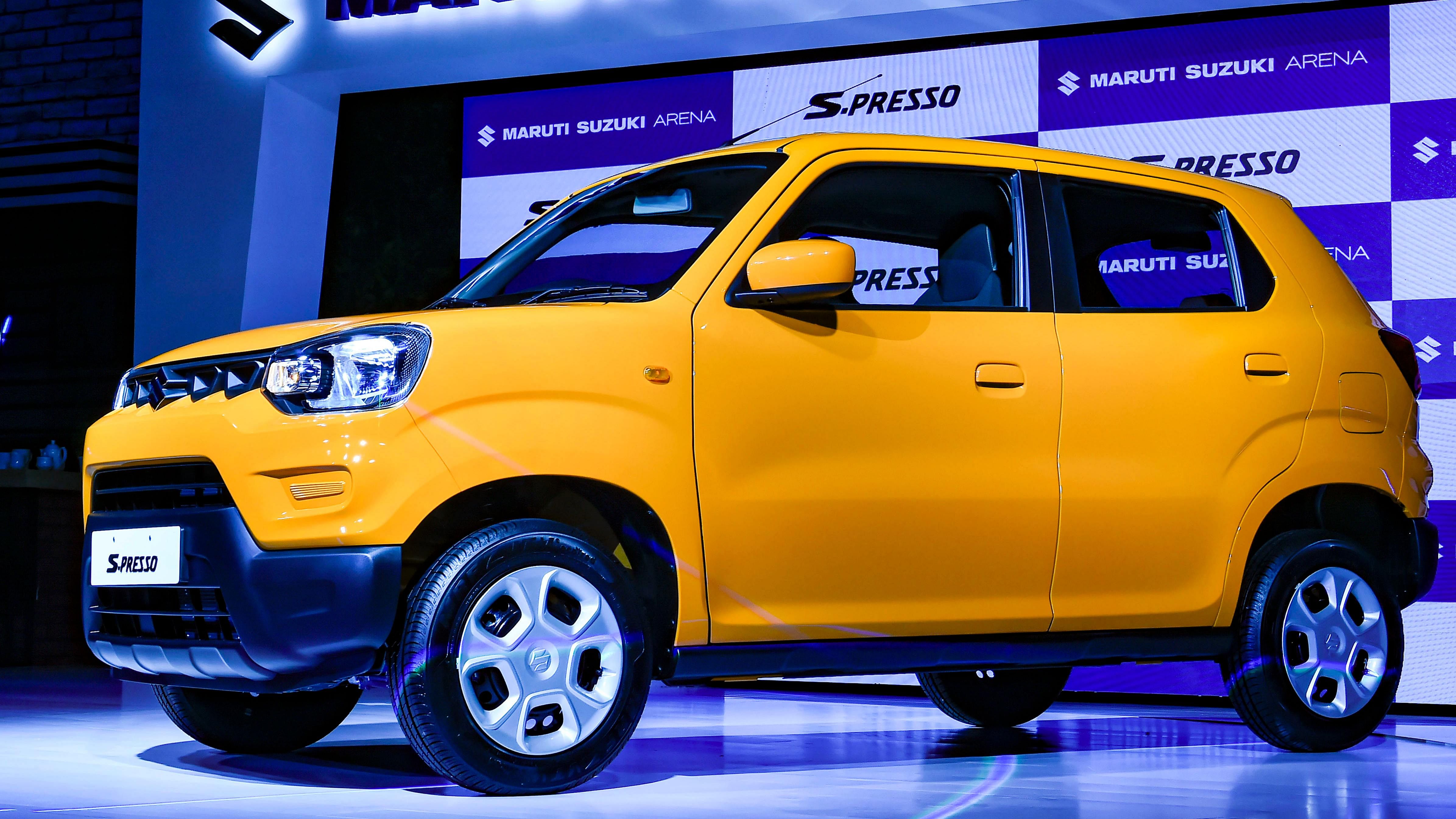 The new S-Presso comes with 1-litre petrol engine with idle-start-stop technology offering fuel efficiency of up to 25.3 km per litre. Credit: PTI Photo