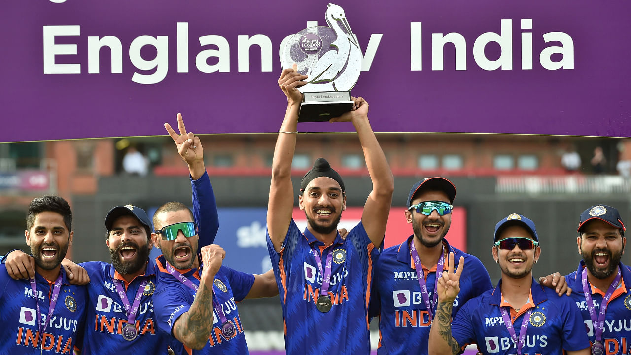 India's ODI series victory over England helped them secure third spot in ICC ODI rankings. Credit: AP/PTI Photo