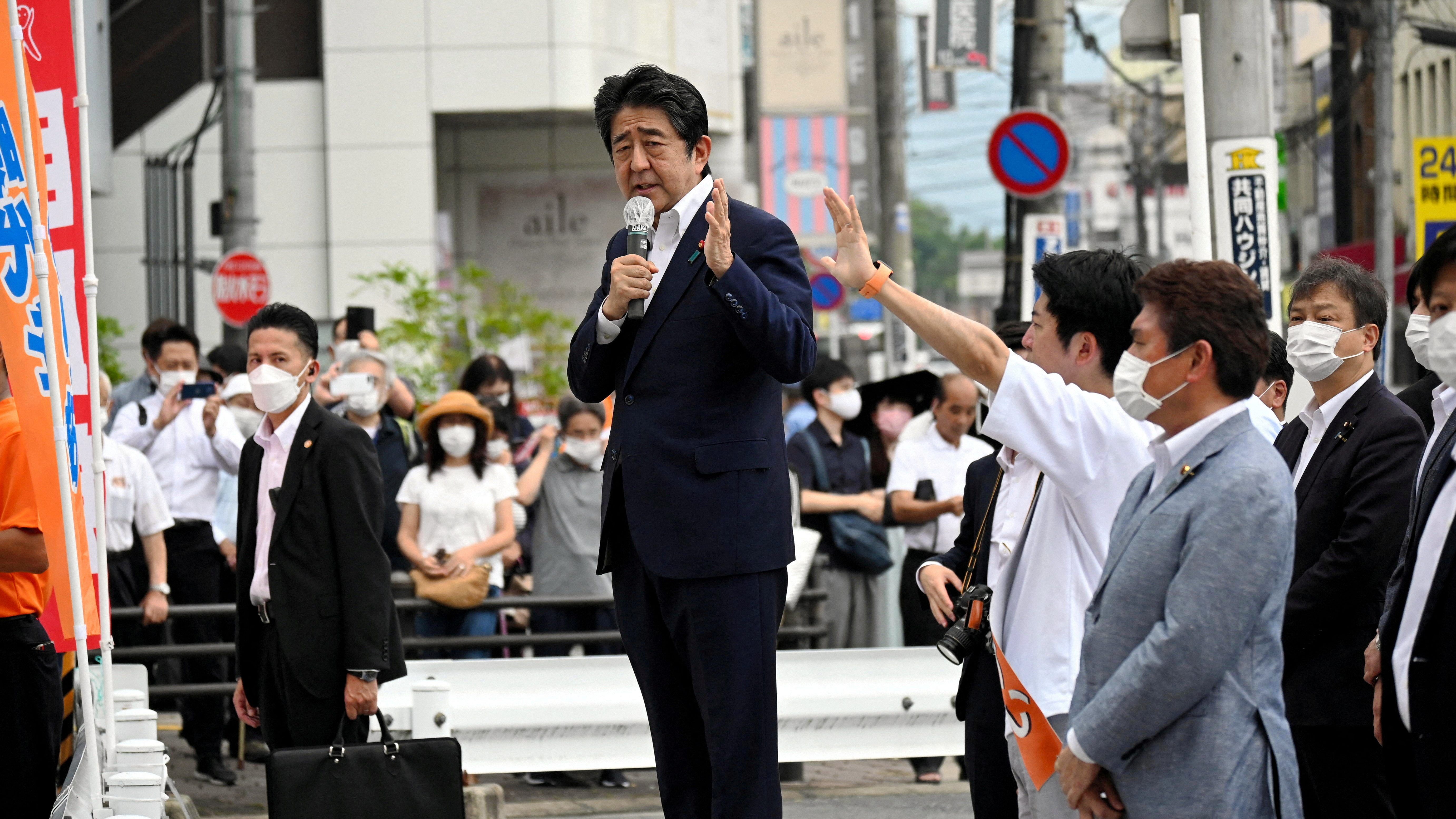 The local fire department's log released last week showed that first responders supposed Abe was in cardiac arrest within minutes of the shooting. Credit: Reuters 