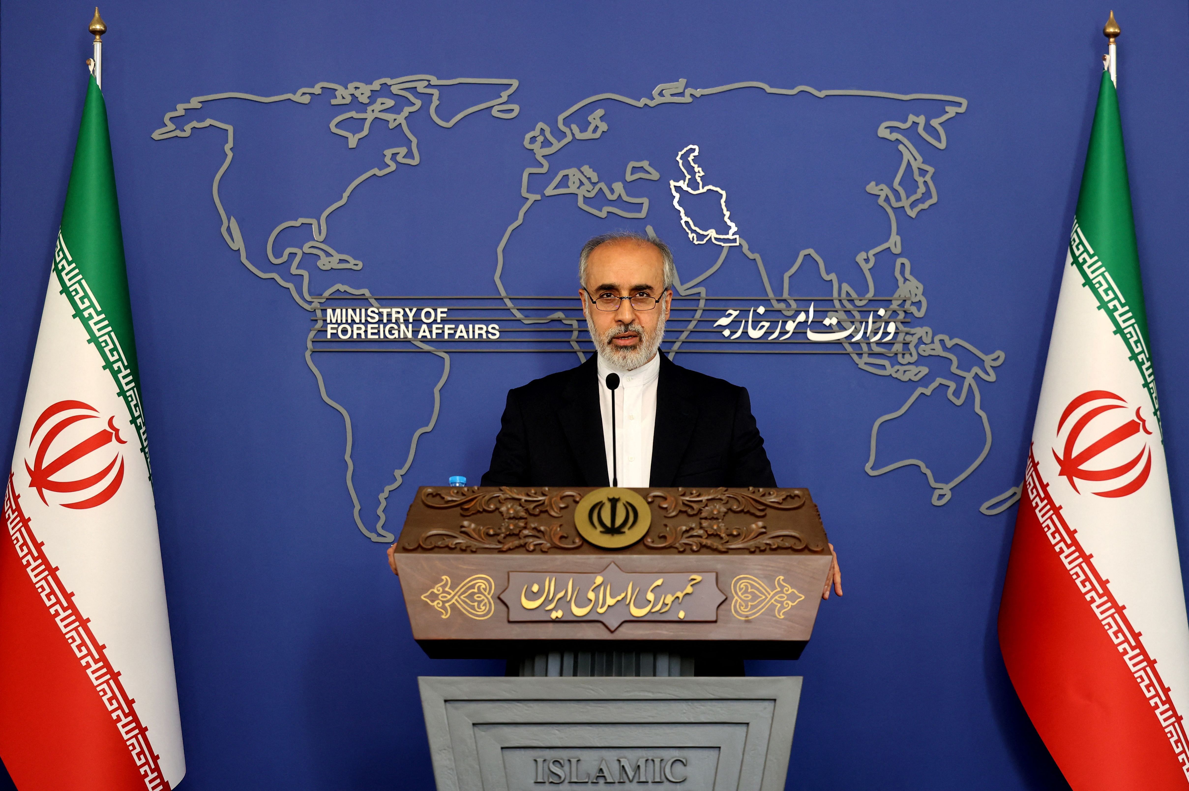 Iran's Foreign Ministry spokesman Nasser Kanani. Credit: AFP Photo