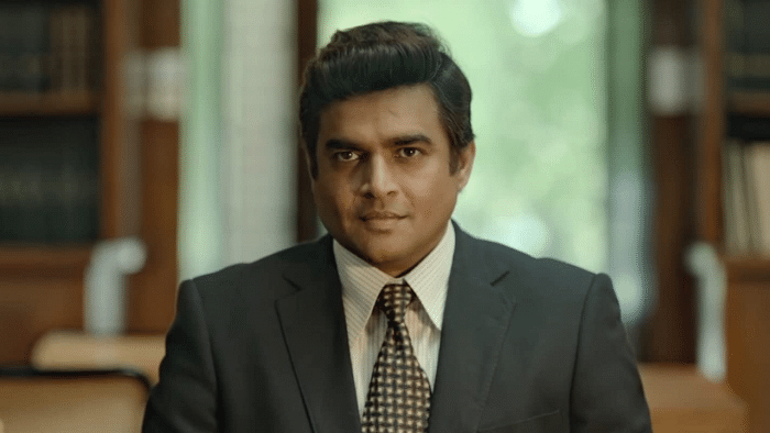 R Madhavan in a still from 'Rocketry'. Credit: IMDb