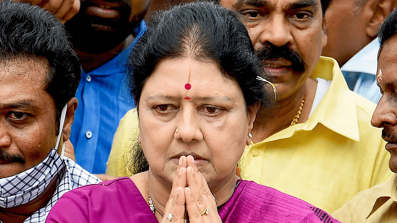 Expelled AIADMK leader VK Sasikala. Credit: PTI Photo