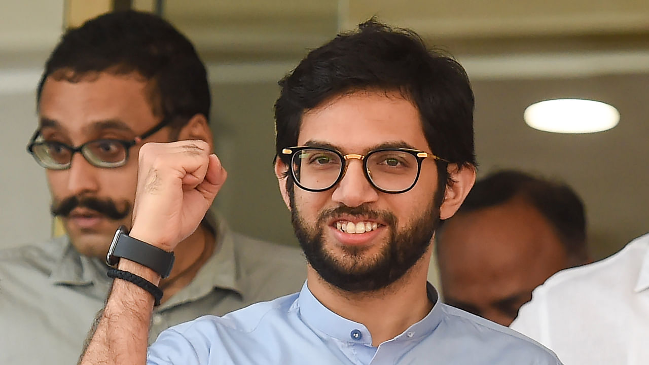 Shiv Sena leader Aaditya Thackeray leaves after attending a special session of Maharashtra Assembly on July 4, 2022. Credit: PTI File Photo