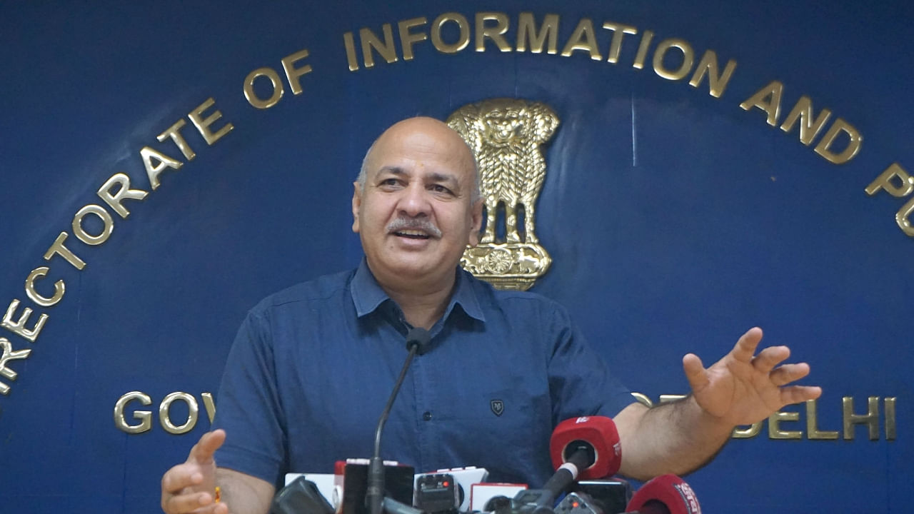 Delhi Deputy CM Manish Sisodia addresses a press conference in New Delhi on June 30, 2022. Credit: IANS File Photo