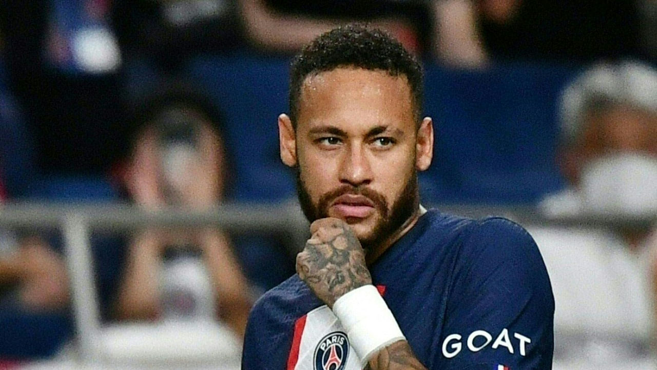 Paris Saint-Germain's Brazilian forward Neymar prepares for a free kick during PSG's Japan Tour football match against Urawa Reds at the Saitama Stadium in Saitama on July 23, 2022. Credit: AFP Photo
