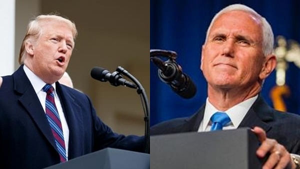 During the January 6, 2021 insurrection, Trump tweeted an attack on Pence, saying he 'didn't have the courage to do what should have been done to protect our Country'. Credit: IANS photo 
