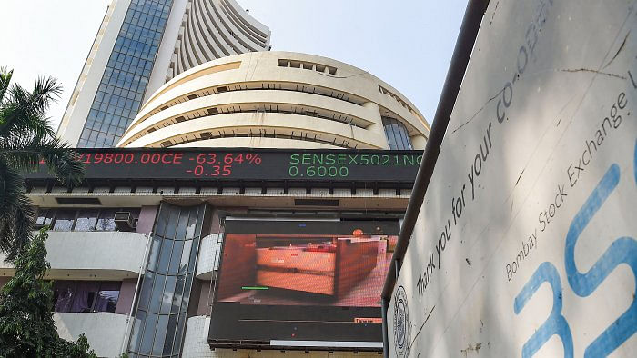 Last week, the 30-share BSE benchmark jumped 2,311.45 points or 4.29 per cent. Credit: PTI photo