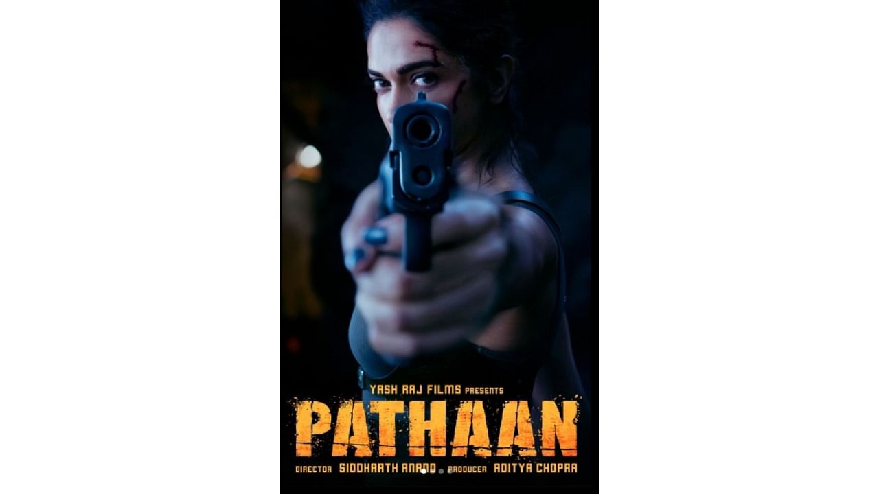 Deepika Padukone's first look from the upcoming movie Pathaan. Credit: Instagram/@yrf