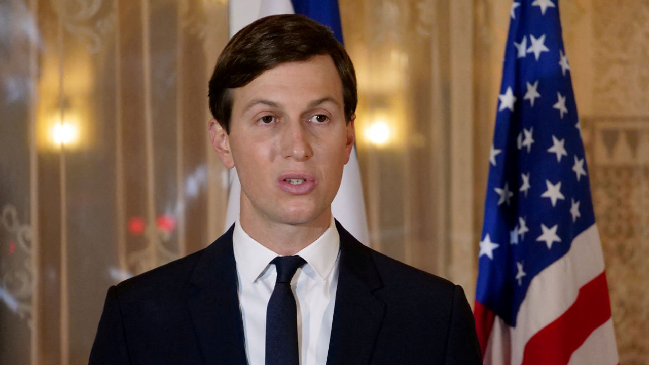 Jared Kushner, who accompanied an Israeli delegation, speaks during a visit to Rabat, Morocco December 22, 2020. Credit: Reuters File Photo