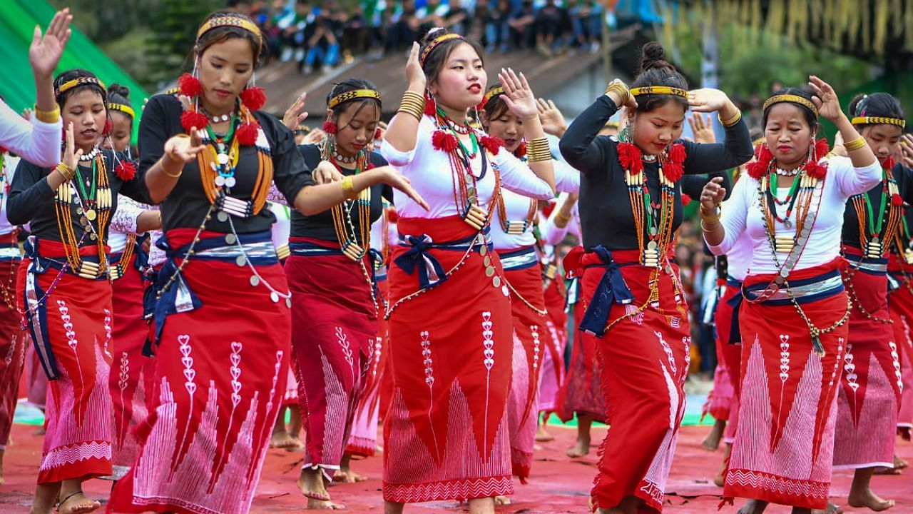 'Pongtu Kuh' festival celebrations in Khonsa. Credit: PTI Photo for representation