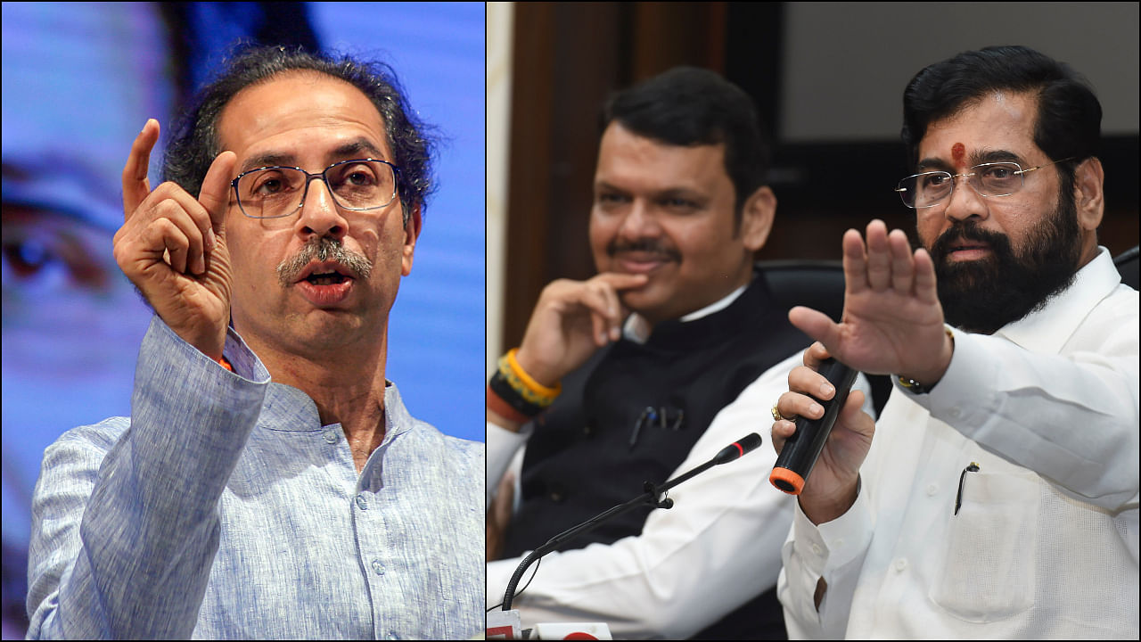 After unseating Thackeray—the head of the Maha Vikas Aghadi government, which besides Shiv Sena comprised NCP and Congress—the Shinde-Fadnavis duo took over on June 30. Credit: PTI Photos