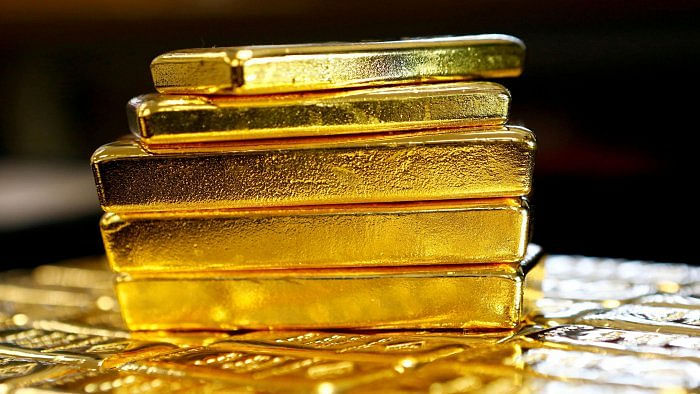 US gold futures rose 1 per cent to $1,736.70 per ounce. Credit: Reuters photo 