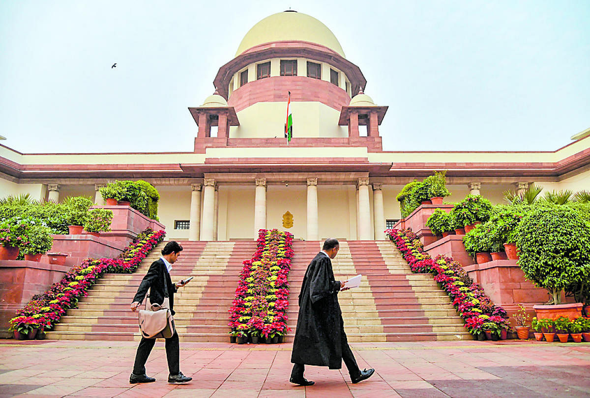 New Delhi: A view of Supreme Court of India in New Delhi, Thursday, Nov. 1, 2018. The CJI Justice Ranjan Gogoi on Thursday launched a portal through which citizens can book a one-hour guided tour to the apex court premises. Credit: PTI Photo