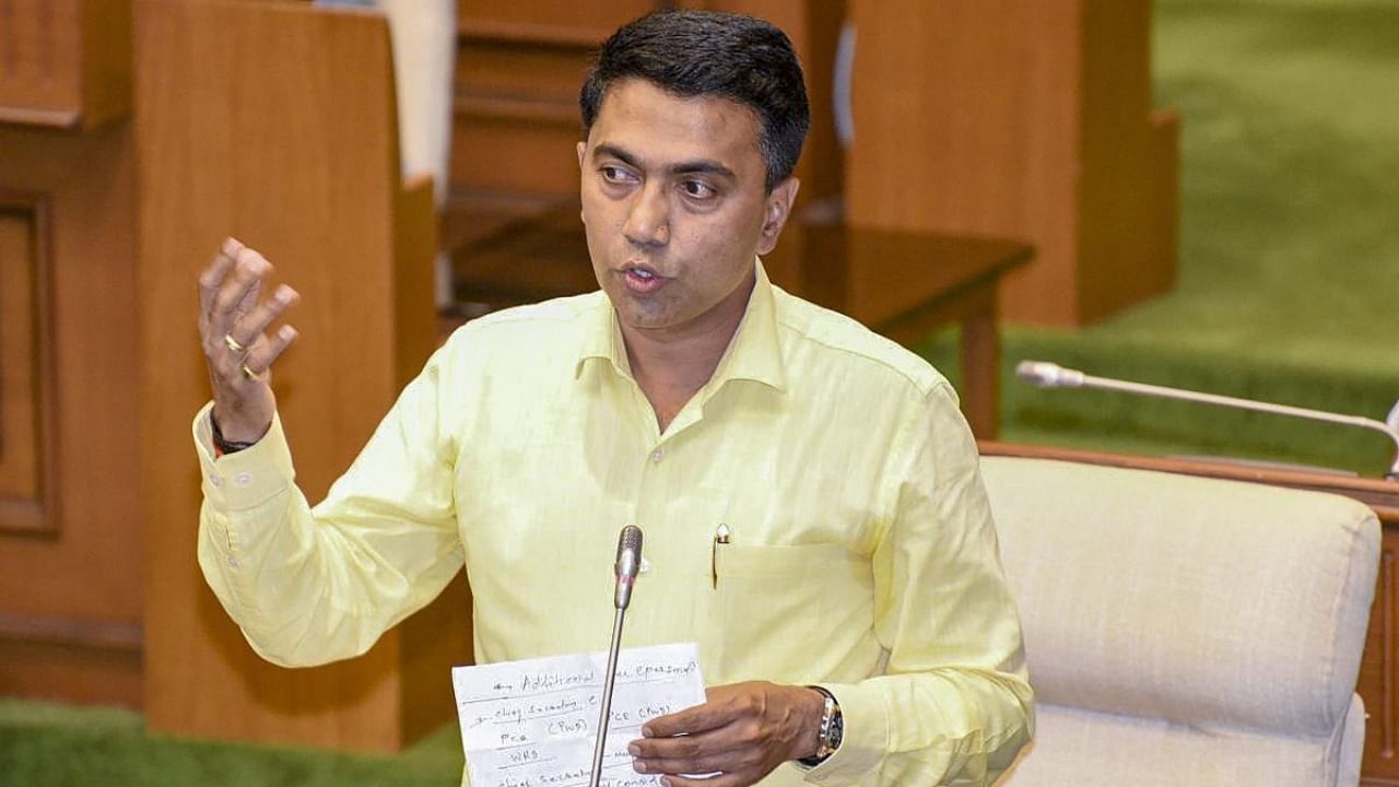 Goa CM Pramod Sawant. Credit: PTI file photo