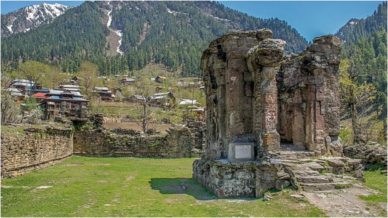 The ancient temple of Sharda is one of the 18 Maha Shakti Peethas and lies in ruins in Neelam Valley of Pakistan-occupied-Kashmir. Credit: Wikimedia Commons