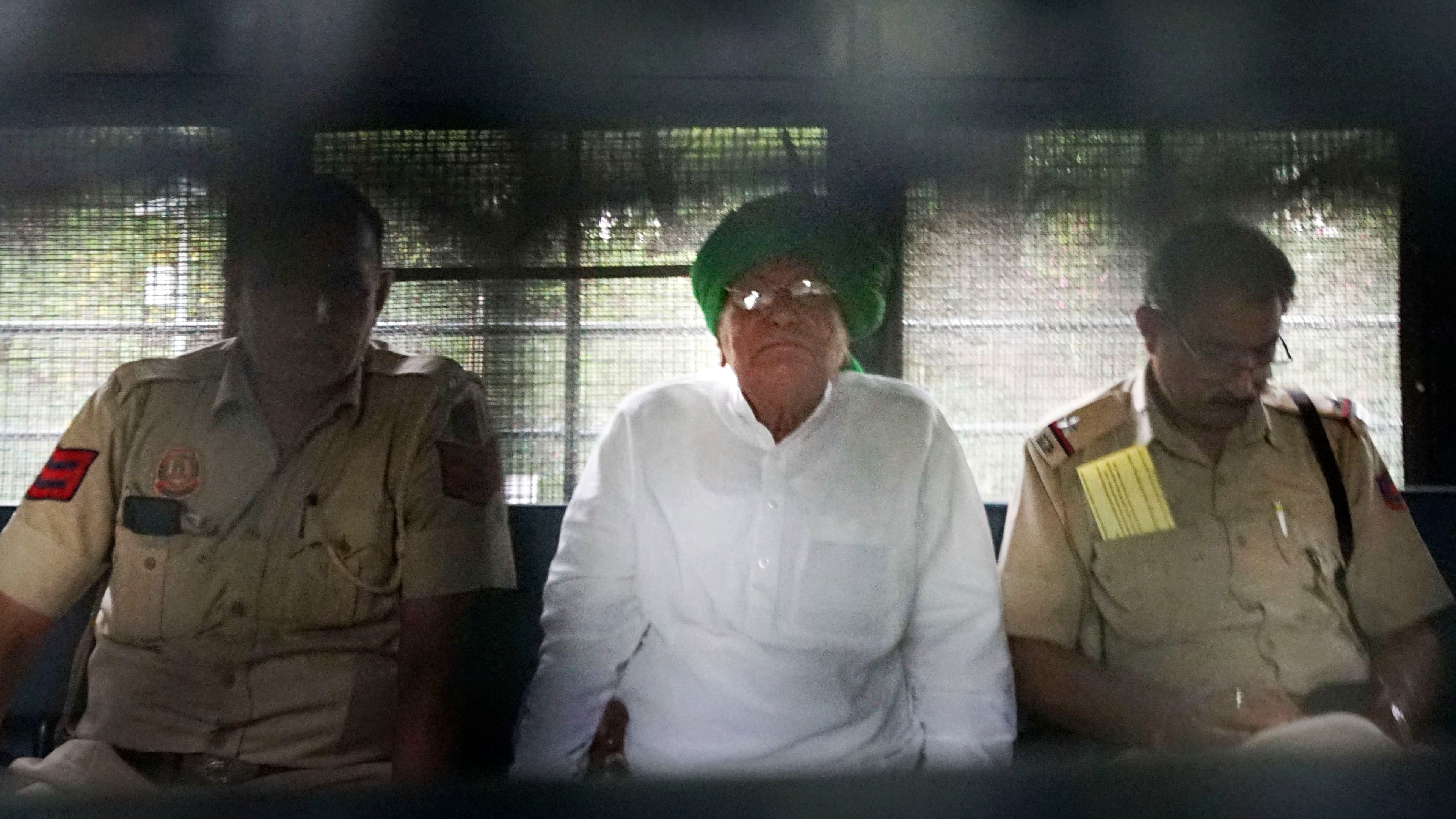 The trial court had convicted Chautala and awarded a four-year jail term to him while also imposing a fine of Rs 50 lakh for acquiring disproportionate assets from 1993 to 2006. Credit: PTI File Photo 