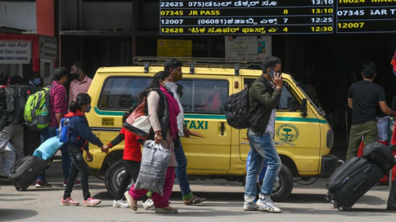 Krantivira Sangolli Rayanna (KSR) Railway Station in Bengaluru. Credit: DH Photo/ S K Dinesh