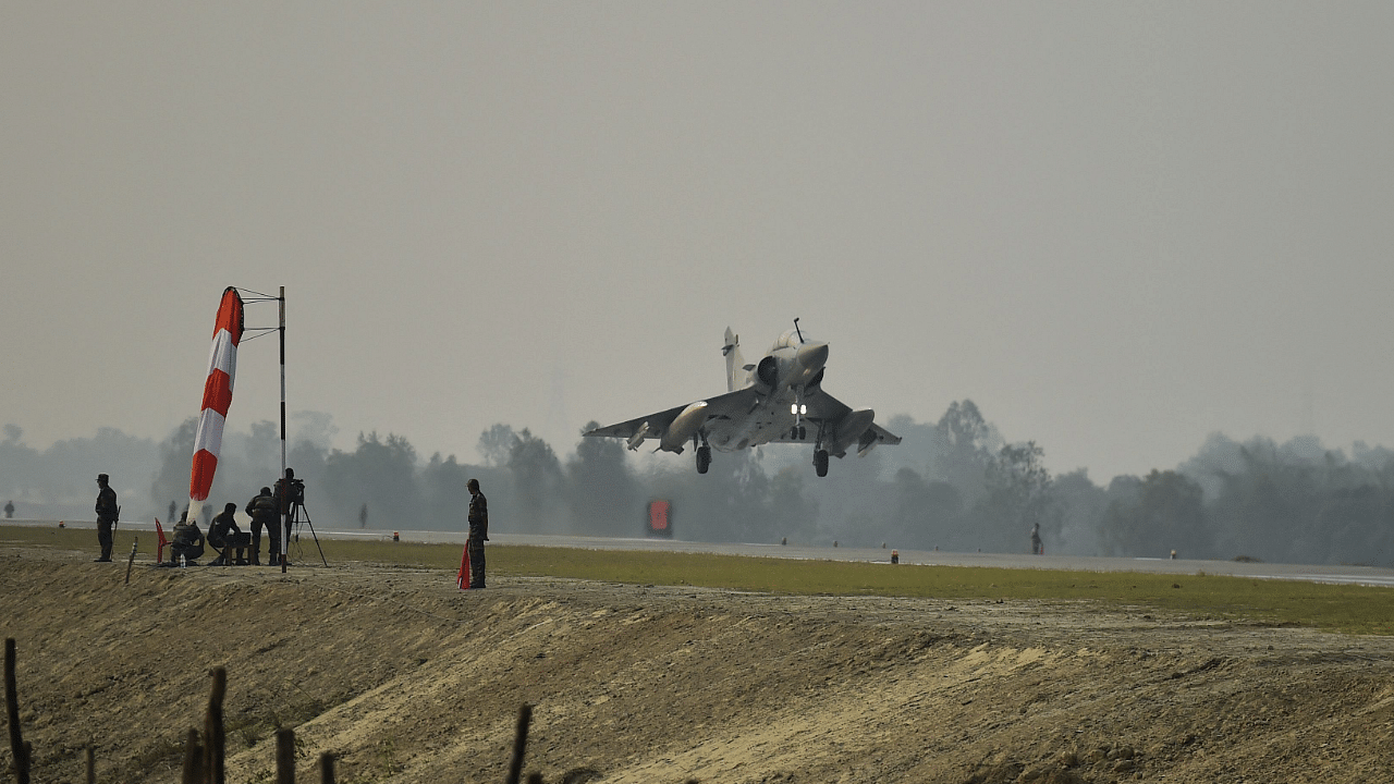 The Tejas has been beset by design and other challenges and was once rejected by the Indian Navy as too heavy. Credit: AFP File Photo
