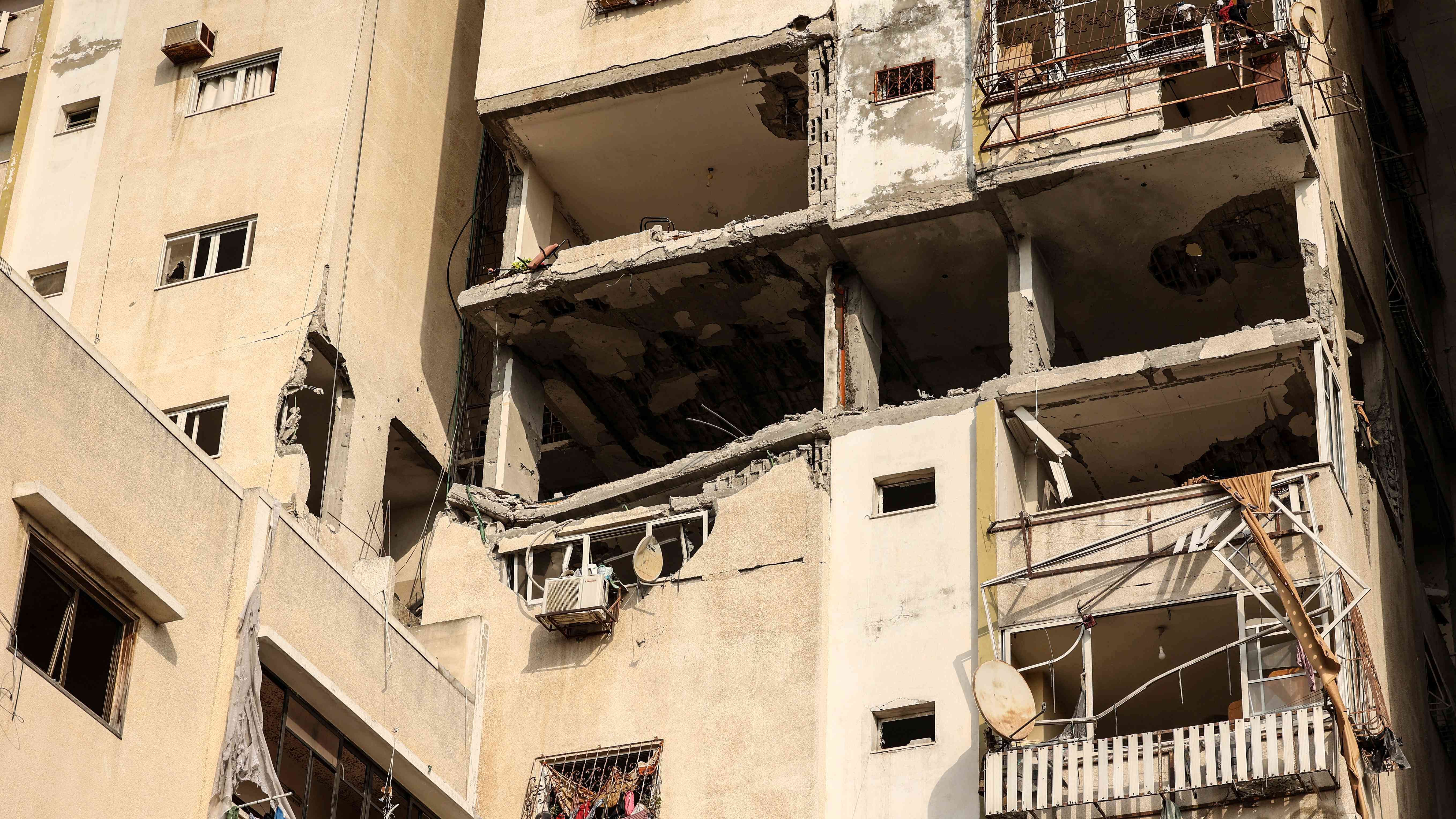 Photo shows the damage caused by an Israeli air strike on Gaza City. Credit: AFP Photo