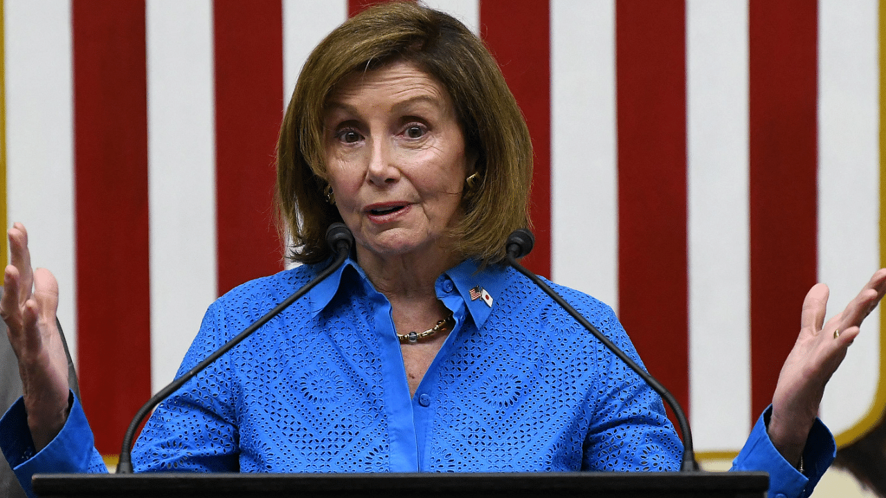 Pelosi, the highest-ranking US official to visit Taiwan in 25 years, held talks with top Taiwanese leaders on Wednesday, angering Beijing. Credit: AFP Photo