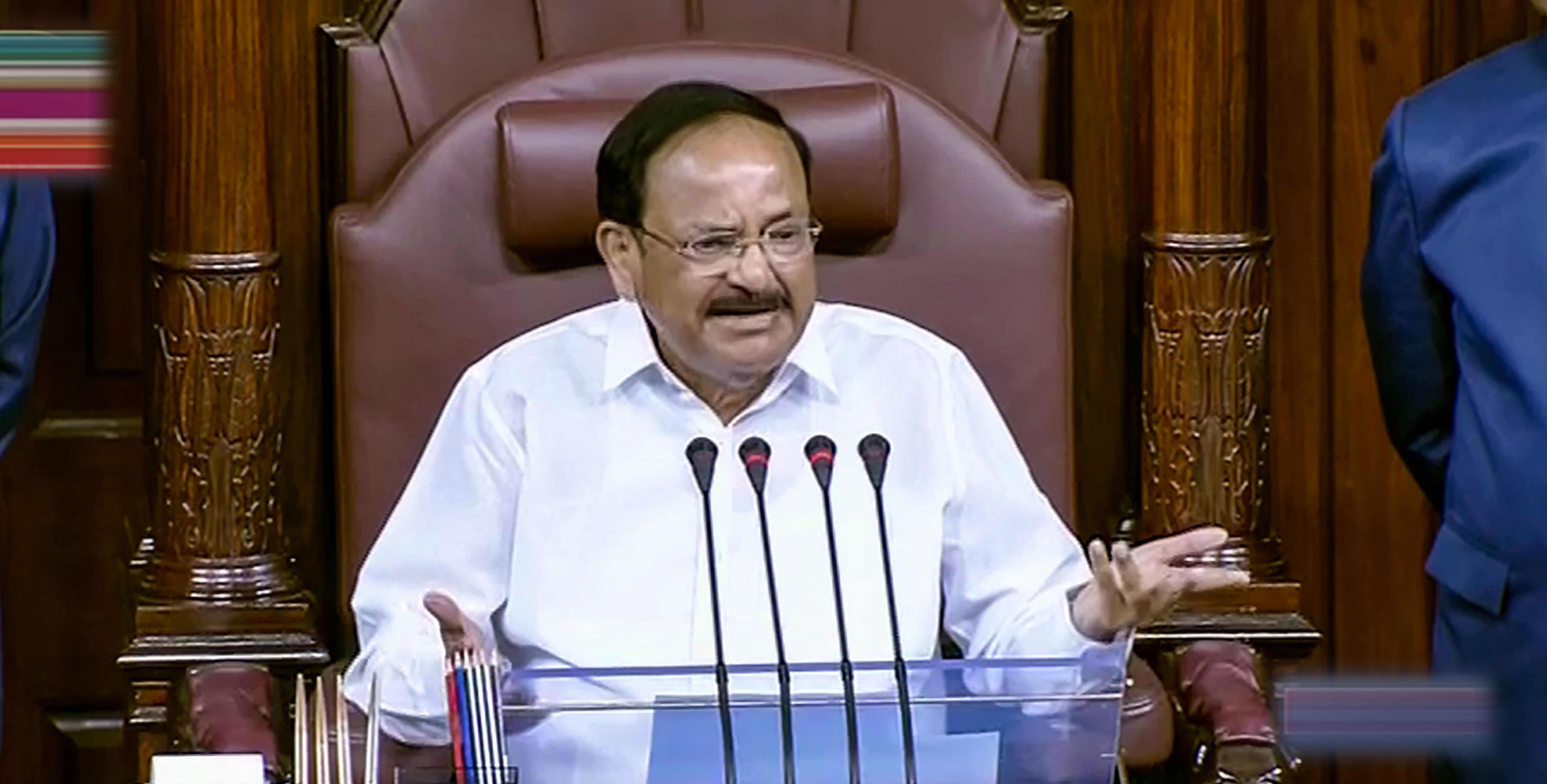 Rajya Sabha Chairman M Venkaiah Naidu. Credit: PTI Photo