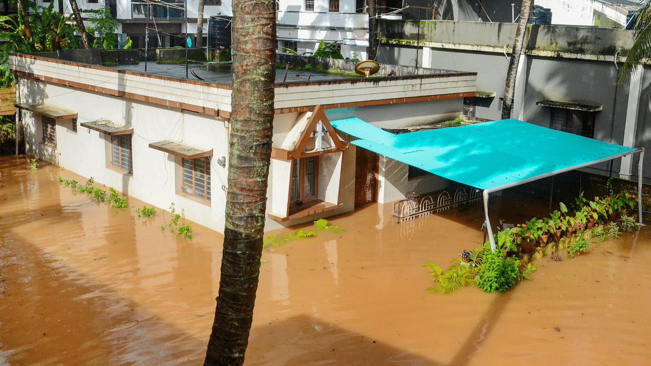 Waterlogging after rain in Mangaluru. Credit: PTI Photo