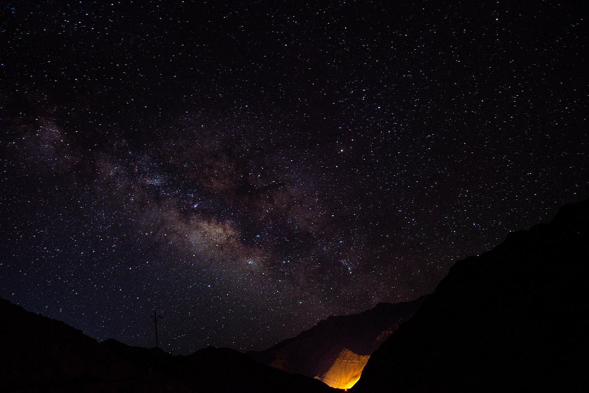 The stunning view of the Milky Way from Suspol in Ladakh