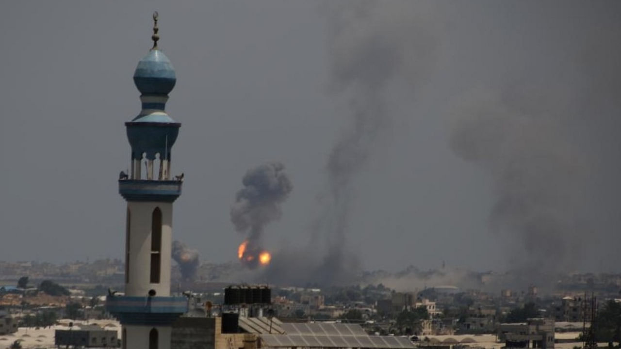 The killing of Khaled Mansour, who led the Iran-backed Islamic Jihad's operations in the southern Gaza Strip, came a day after another Israeli strike killed the militant's commander in the north. Credit: IANS Photo 