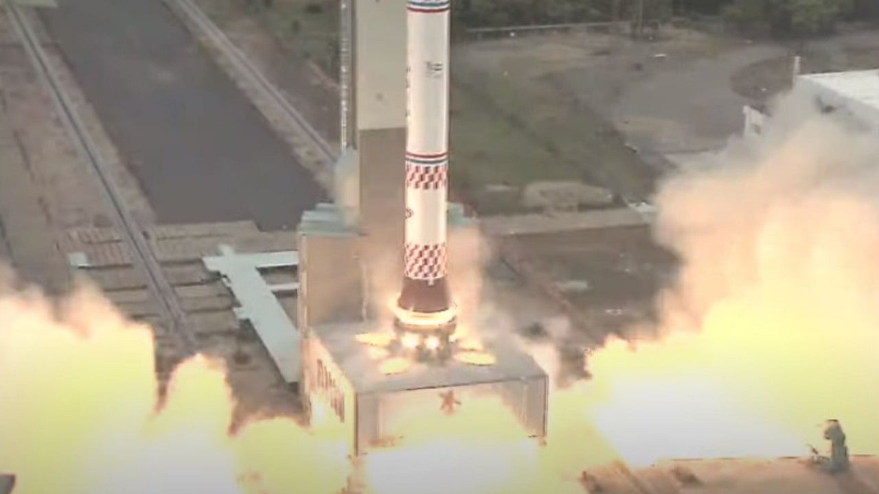 Screengrab from the live stream. Credit: YouTube/ @ISRO Official