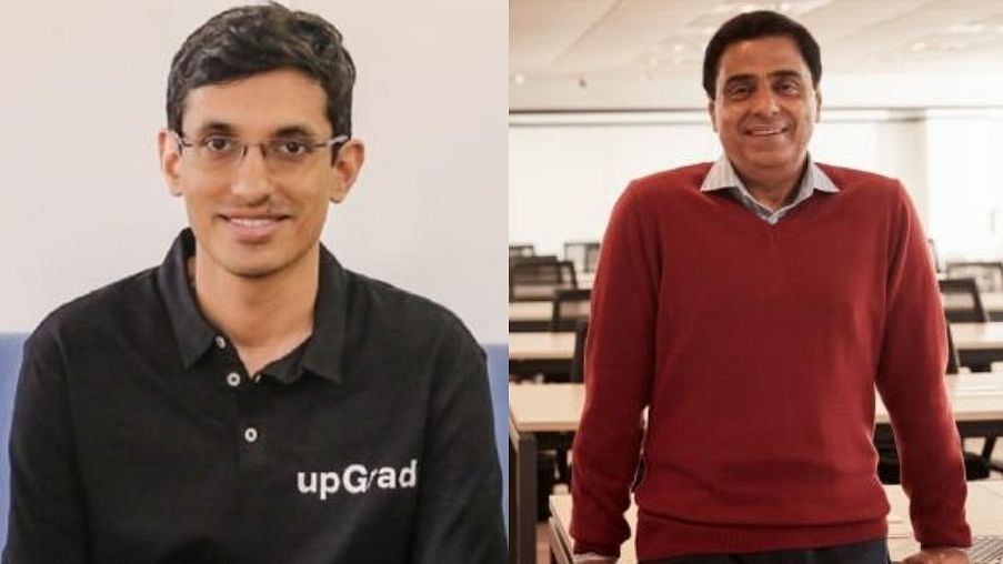 upGrad Co-founders, Ronnie Screwvala and Mayank Kumar. Credit: IANS Photo