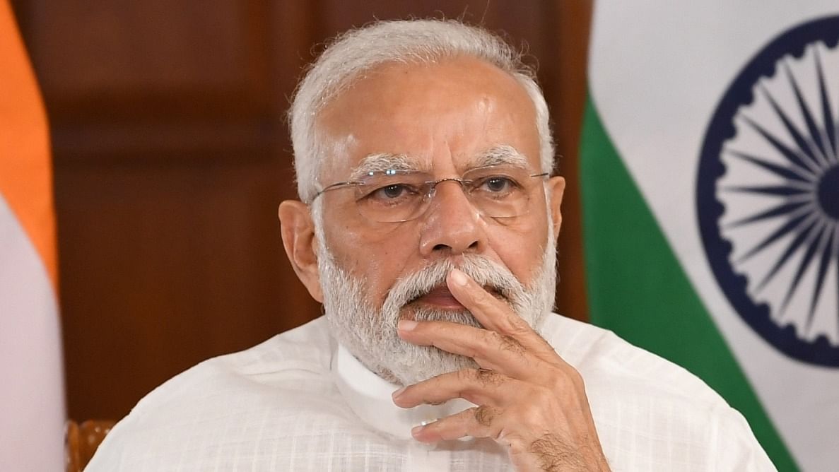 In a series of tweets , Prime Minister Modi said, "Remembering all those who took part in the Quit India Movement under Bapu's leadership and strengthened our freedom struggle." Credit: IANS/PIB File Photo