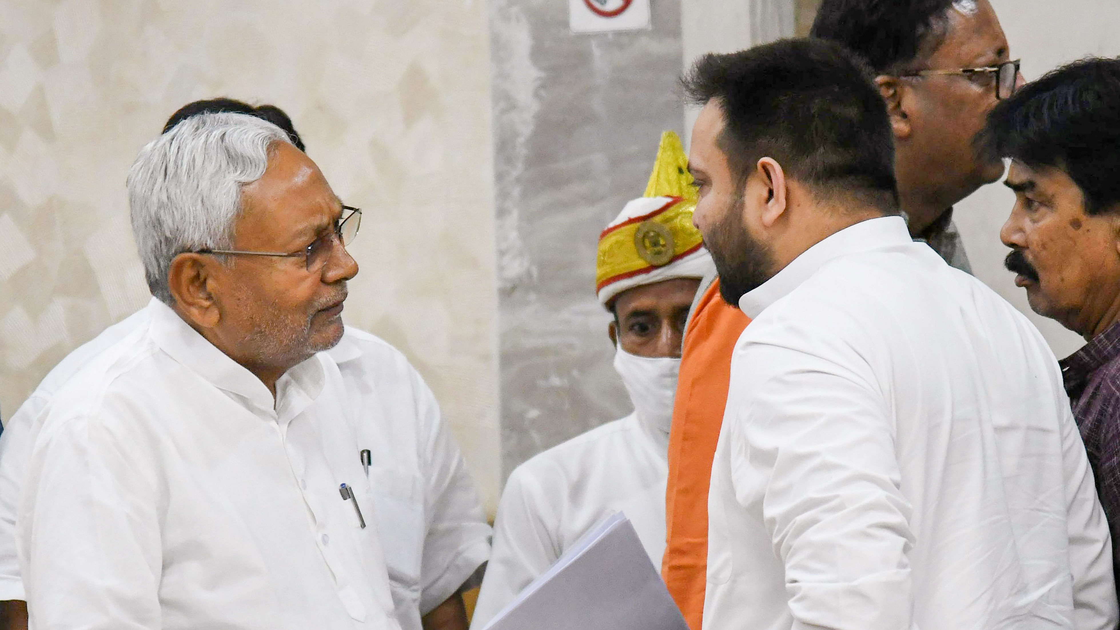 Bihar Chief Minister Nitish Kumar and RJD leader Tejashwi Yadav. Credit: PTI Photo