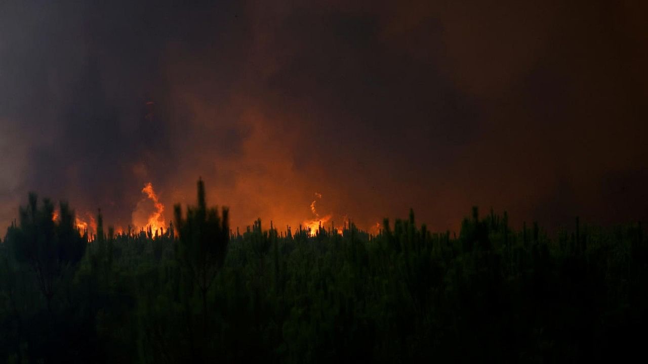 Wildfires continue to spread in the Gironde region. Credit: Reuters Photo
