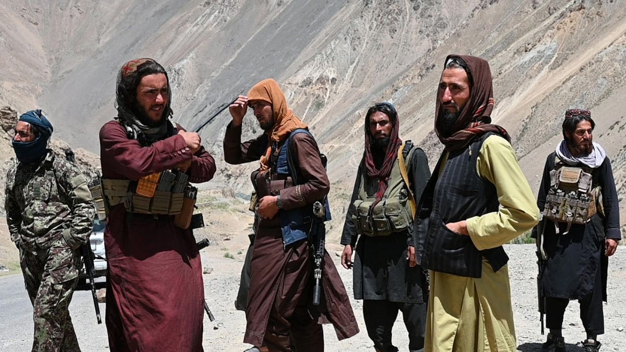 File photo of Taliban fighters. Credit: AFP Photo