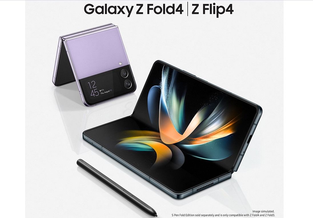 Samsung Galaxy Z Fold4 and Z Flip4 will be available for pre-order from August 16. Credit: Samsung