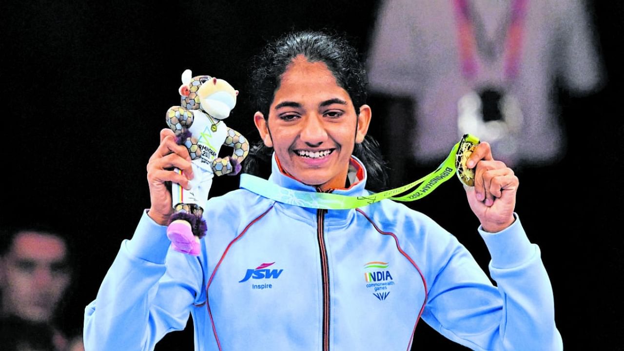 CWG gold medalist Nitu Ghanghas. Credit: PTI Photo