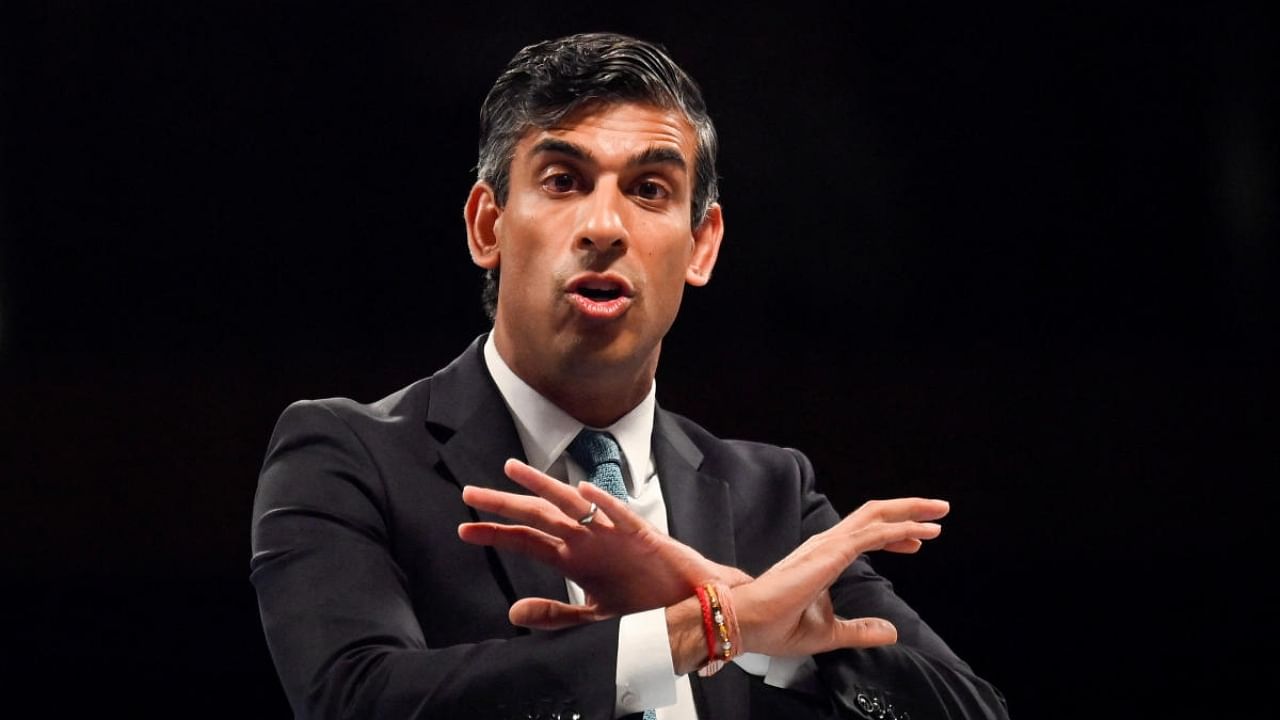 Britain's Conservative Party leadership candidate Rishi Sunak. Credit: Reuters Photo