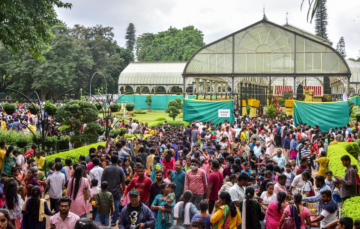 Lalbagh flower show. Credit: DH Photo