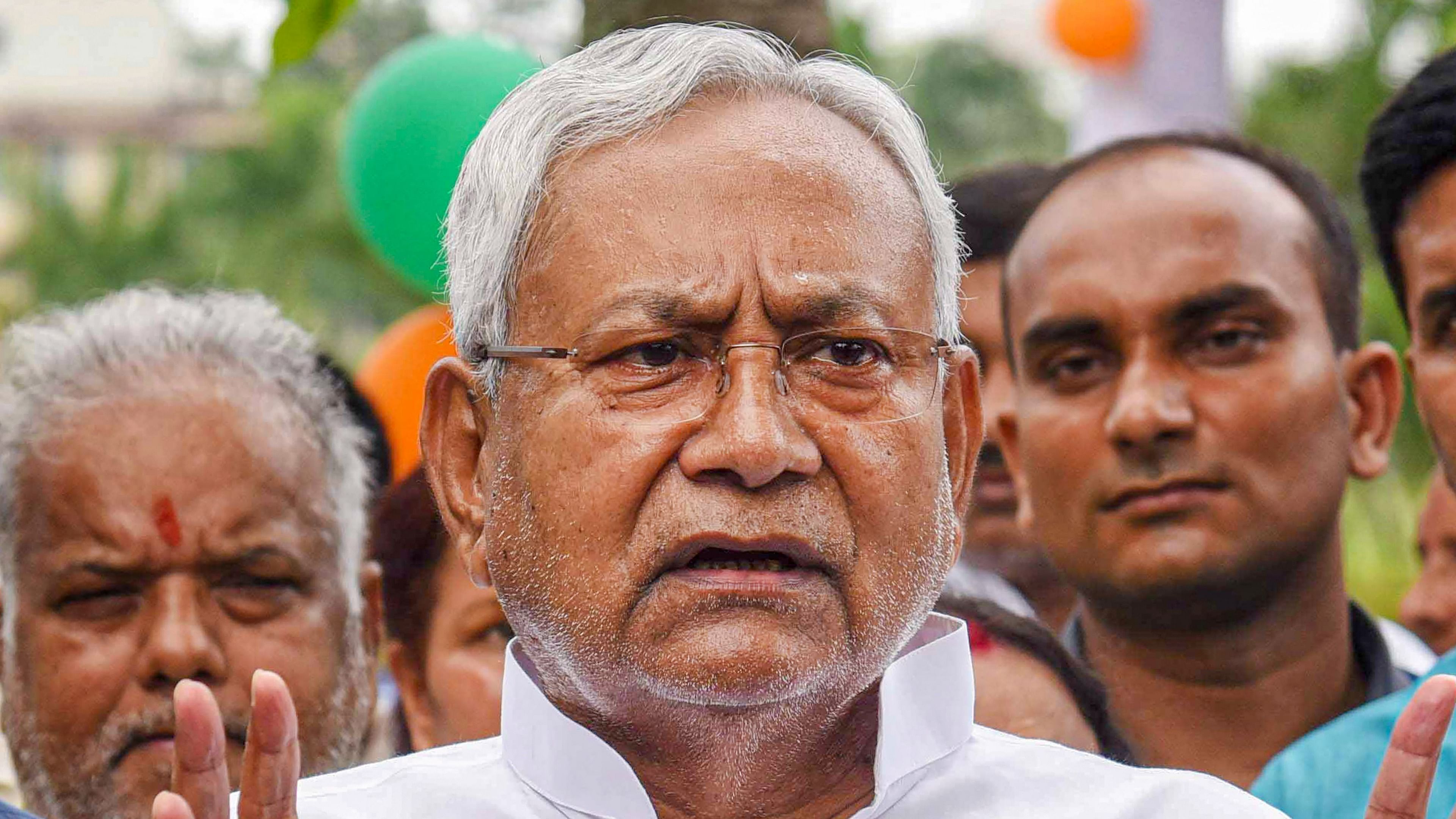 Chief Minister Nitish Kumar has expressed his intention to work for a united opposition to take on the BJP's hegemony. Credit: PTI Photo