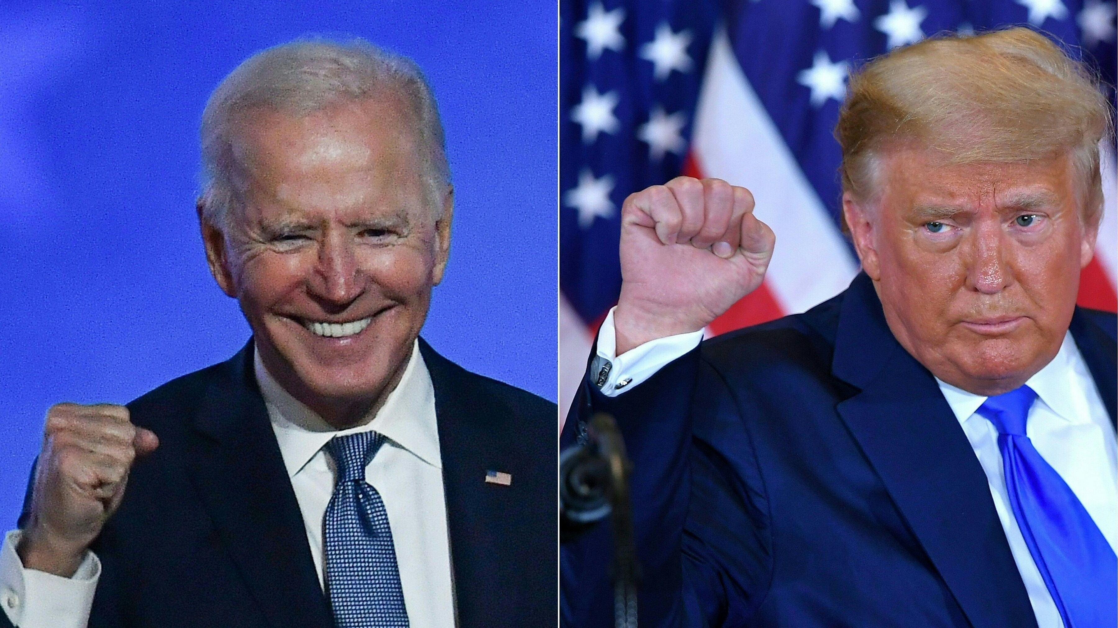 Joe Biden and Donald Trump. Credit: AFP Photo