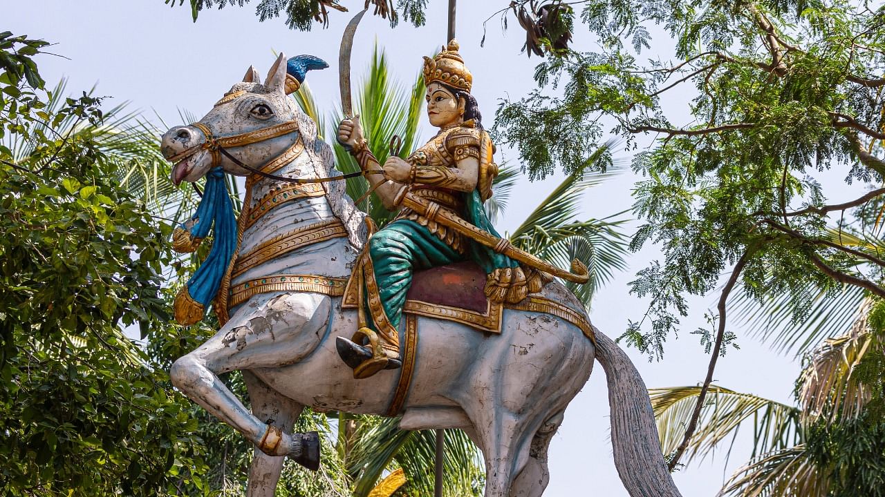 A statue of Kittur Chennamma at Chitradurga in Karnataka. Credit: iStock photo