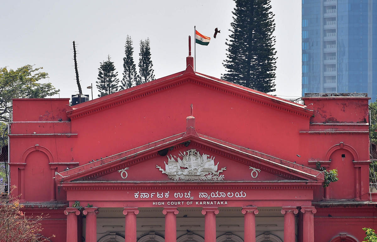 Karnataka High Court building, in Bengaluru. Credit: DH Photo