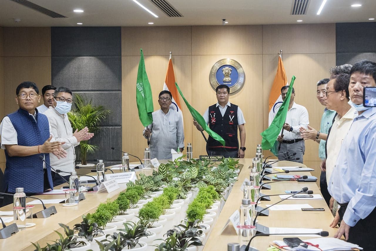 Chief Minister Pema Khandu virtually flagged off the project on Tuesday. Credit: Arunachal Pradesh govt