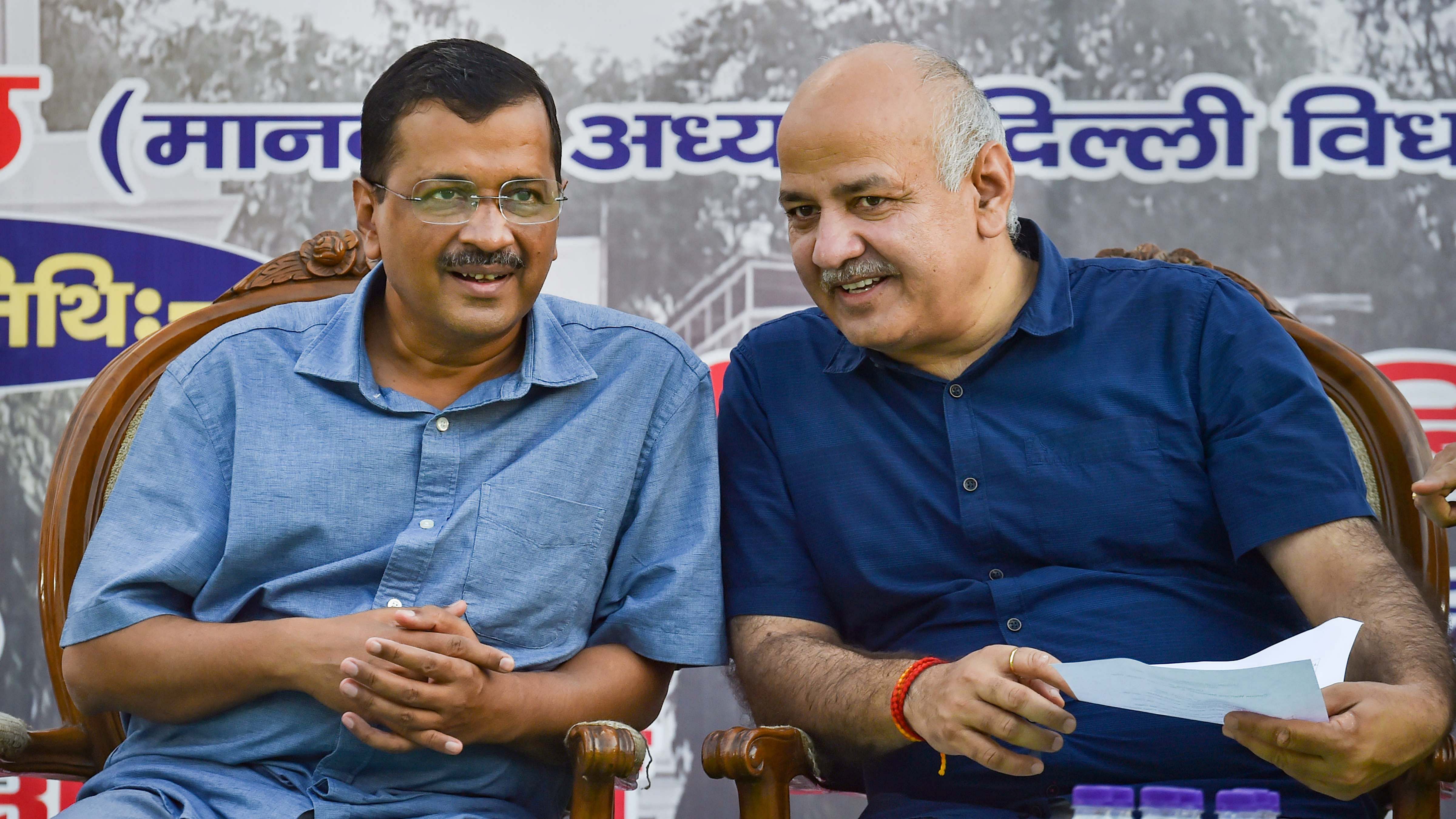 Arvind Kejriwal and Manish Sisodia. Credit: PTI Photo