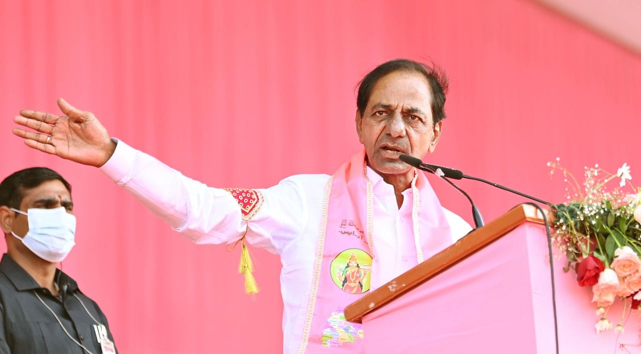 Chief Minister K Chandrasekhar Rao. Credit: DH Photo by special arrangement