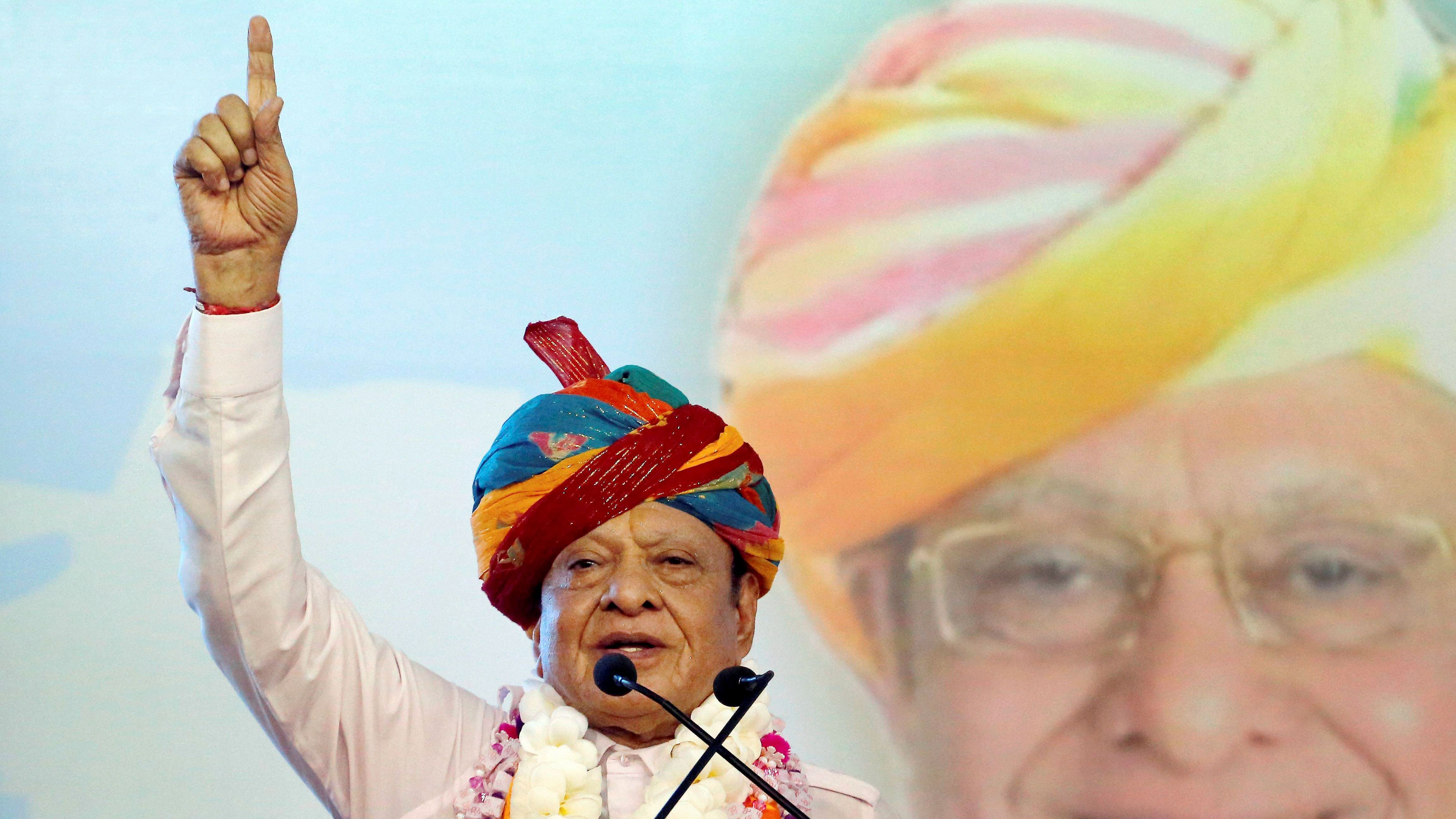 Declaring his intent about his re-entry into electoral politics, Shankersinh Vaghela told the local media in Gandhinagar, "People are looking for BJP's alternative. Credit: PTI Photo