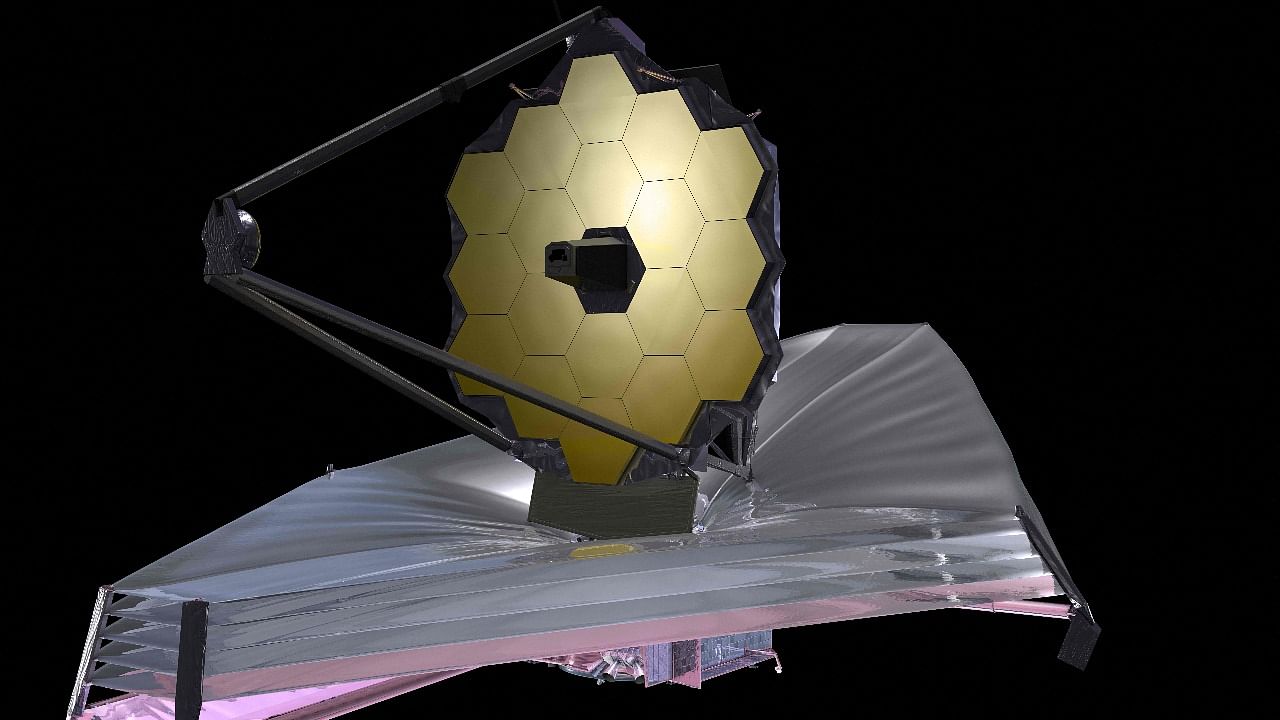 NASA shows an artist's rendition of the James Webb Space Telescope. After a series of delays and billions spent over budget, the potent James Webb Space Telescope. Credit: AFP Photo