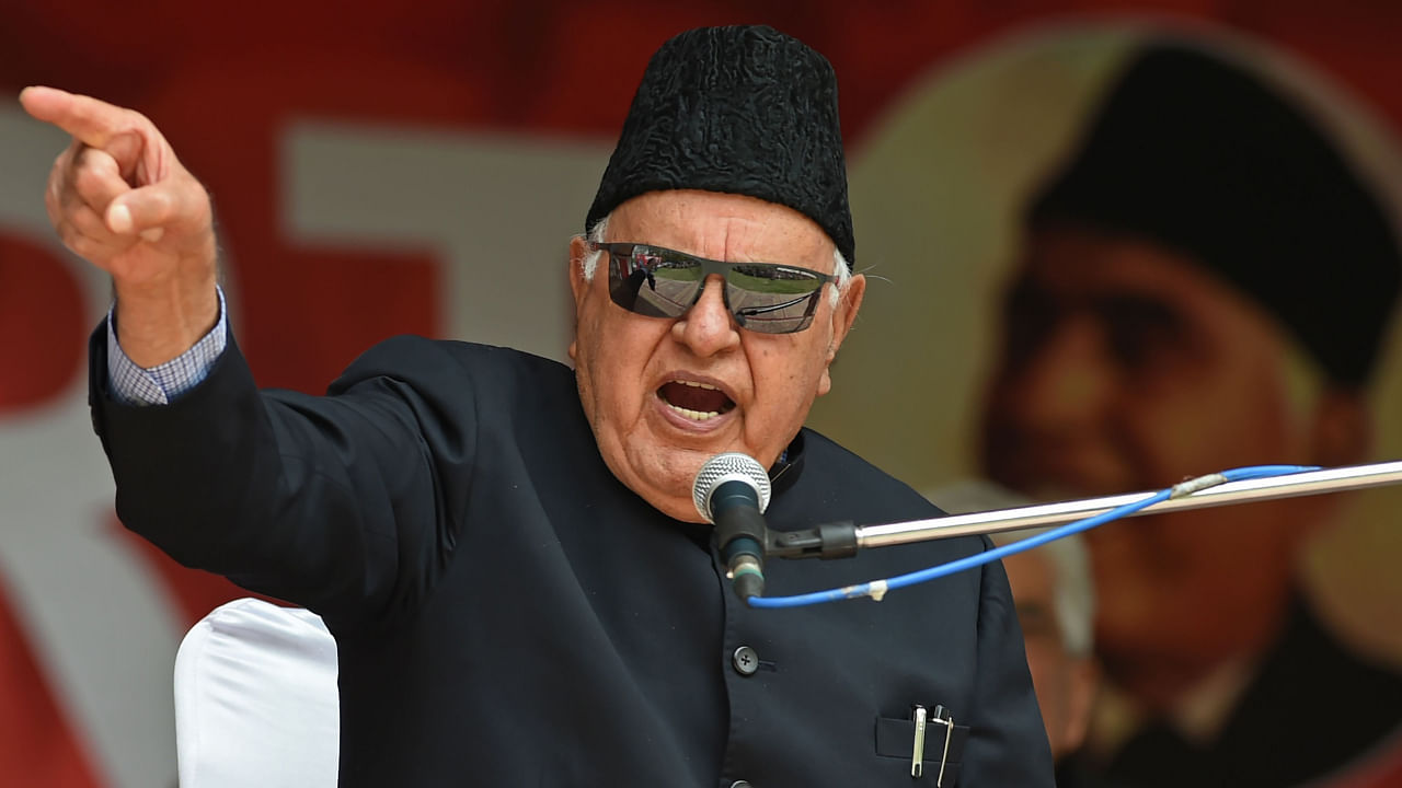 National Conference President Dr Farooq Abdullah. Credit: AFP File Photo