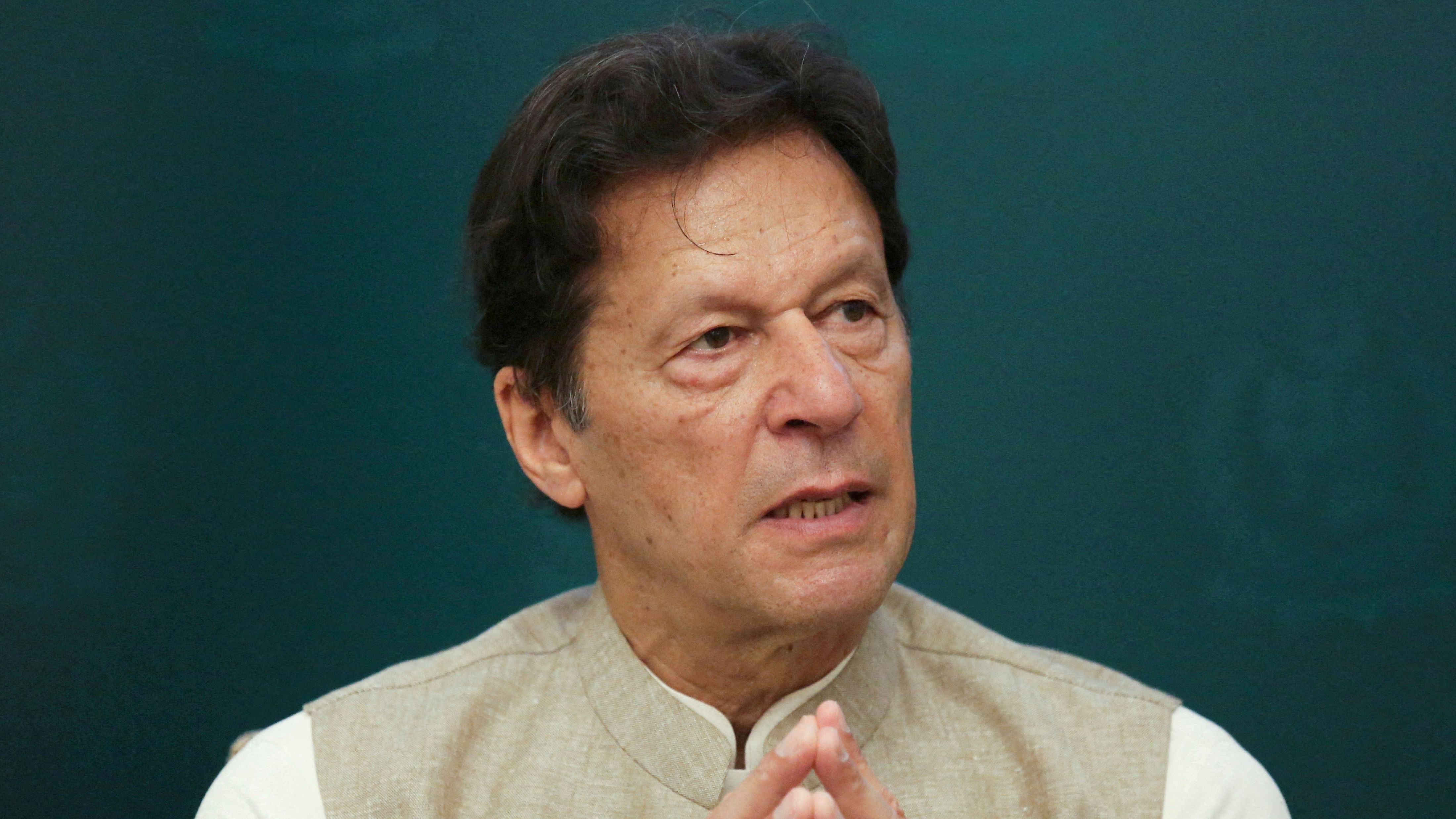 Imran Khan was booked on Sunday under the Anti-Terrorism Act. Credit: Reuters Photo